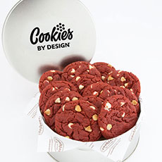 TIN12-RV - Tin of One Dozen Red Velvet Gourmet Cookies